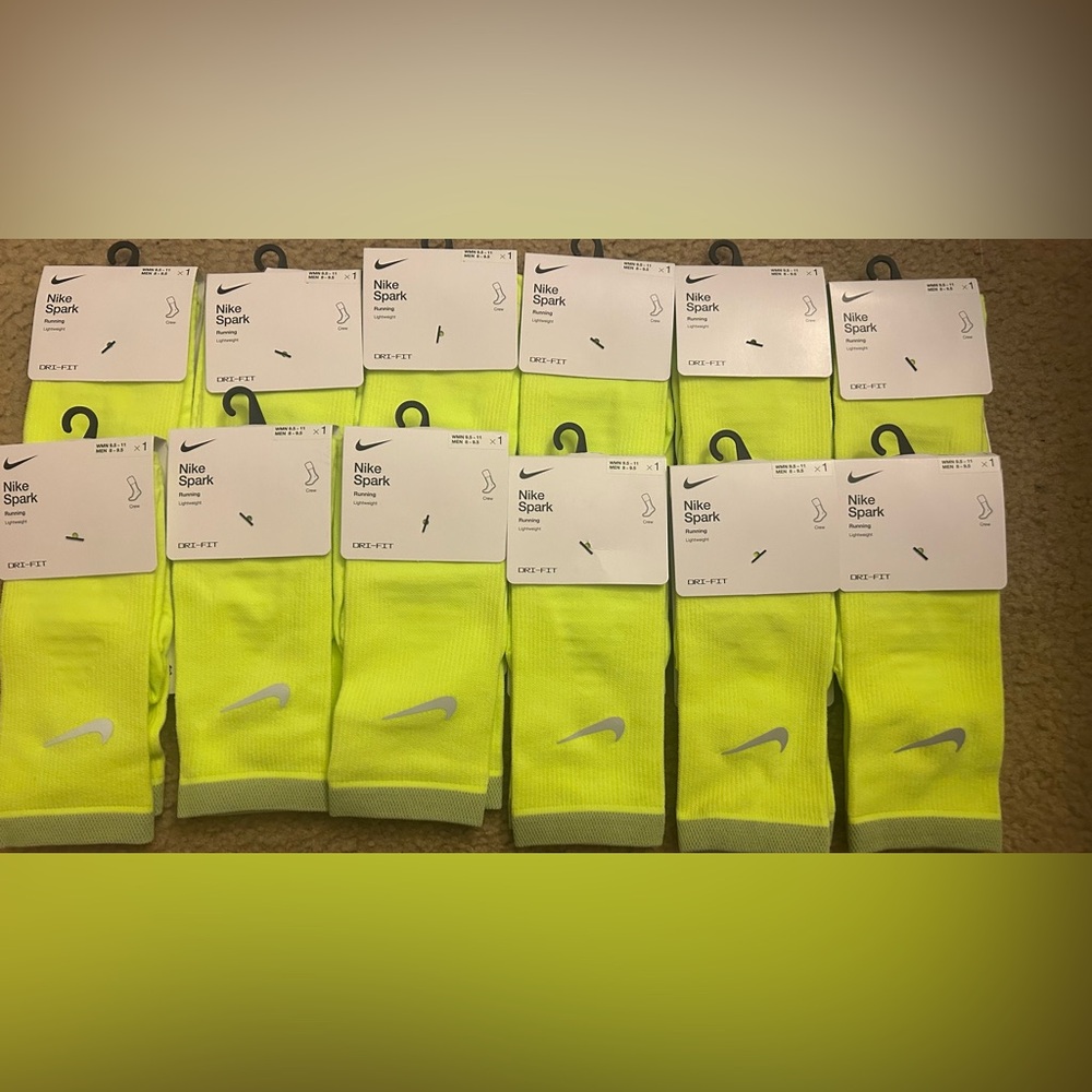 Nike Spark Dri-FIT Athletic Socks - Bright Yellow